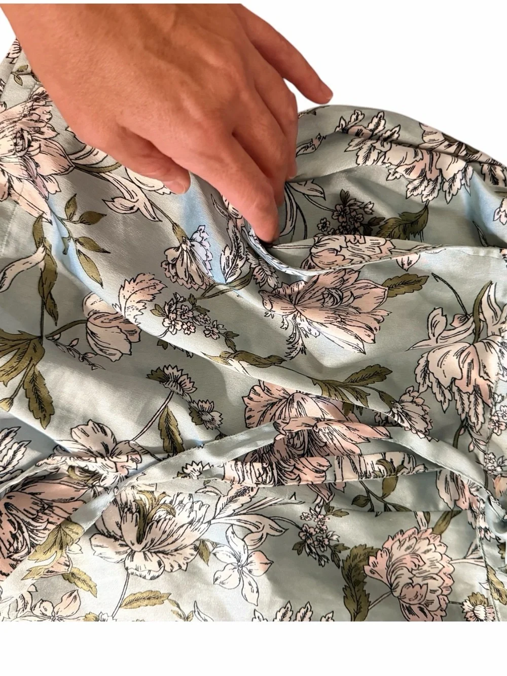 Joie Floral Satin Pajama Lounge Set Size Small